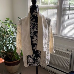NWT Michael Kors Cream Open Cardigan